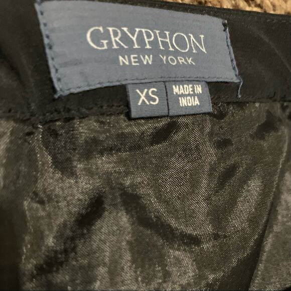 GRYPHON New York Black Floral Neon Silk Mini Skirt Size XS - Picture 2 of 8